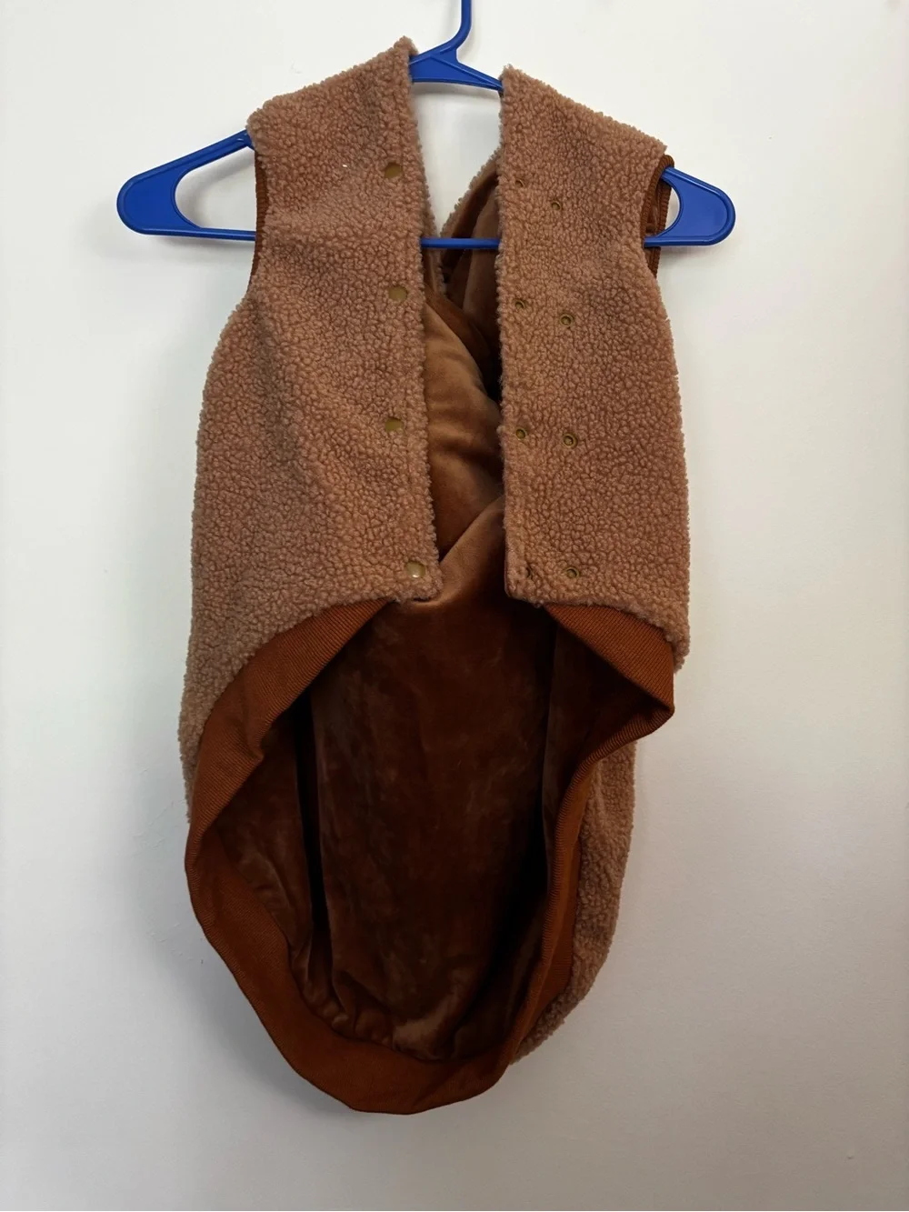 Dog Brown Sherpa Hooded Pet-Style Accessory 🐕 Spark Paws 4XL